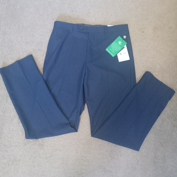 NWT Lauren Ralph Lauren Pants Mens 33x32L Navy Norton Dress Ultraflex Stretch - Picture 1 of 9